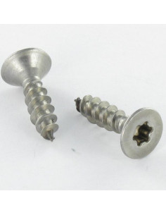VBA Vis bois agglo Inox A2 Tête fraisée 4X35 Filetage...