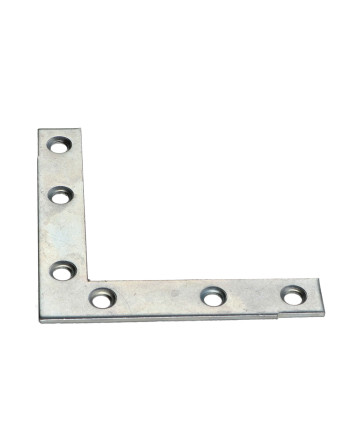 Equerre Plate renfort Bout Carré 70X70X12 Acier zingué