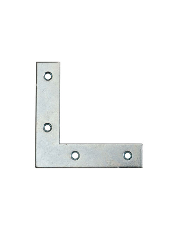 Equerre Plate renfort Bout Carré 50X50X12 Acier zingué