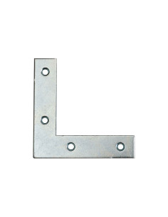 Equerre Plate renfort Bout Carré 30X30X12 Acier zingué