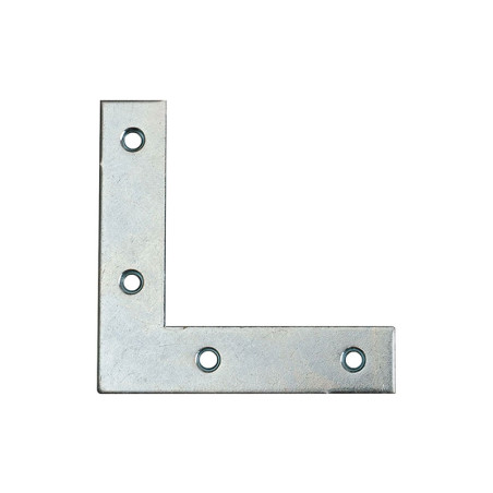 1 x Equerre Plate renfort Bout Carré 30X30X12 Acier zingué