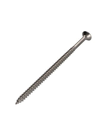 VBA Vis bois agglo Inox A2 Tête fraisée Pozi 5X100 Filetage total
