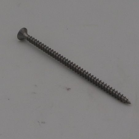 1 x VBA Vis bois agglo Inox A2 Tête fraisée Pozi 5X100 Filetage total