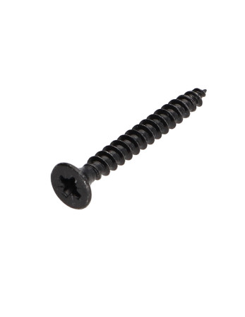 VBA Vis bois agglo Inox A2 Noir Tête fraisée Pozi 6X30