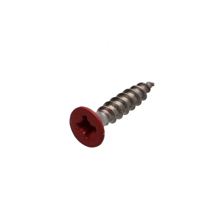 1 x VBA Vis bois agglo Inox A2 Tête fraisée Pozi 4X20 RAL3000