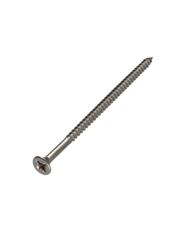 VBA Vis bois agglo Inox A2 Tête fraisée Pozi 6X120