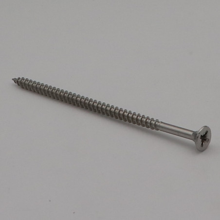 1 x VBA Vis bois agglo Inox A2 Tête fraisée Pozi 6X120