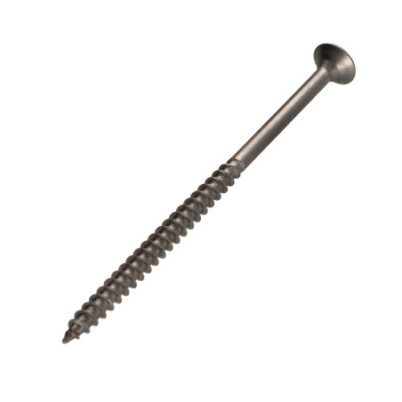 1 x VBA Vis bois agglo Inox A2 Tête fraisée Pozi 5X90 Filetée sur 50
