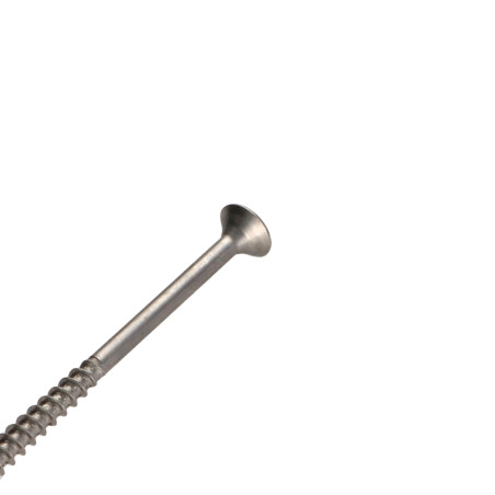 1 x VBA Vis bois agglo Inox A2 Tête fraisée Pozi 5X90 Filetée sur 50