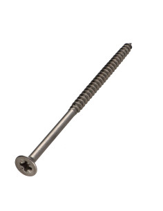 VBA Vis bois agglo Inox A2 Tête fraisée Pozi 5X100...