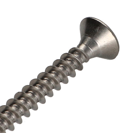 1 x VBA Vis bois agglo Inox A2 Tête fraisée Pozi 4.5X80