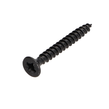 1 x VBA Vis bois agglo Inox A2 Noir Tête fraisée Pozi 4X35