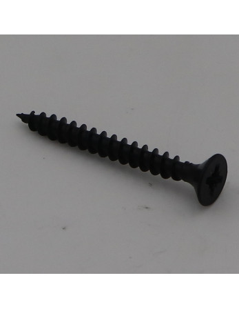 VBA Vis bois agglo Inox A2 Noir Tête fraisée Pozi 4X35