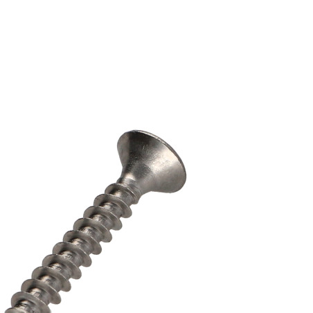 1 x VBA Vis bois agglo Inox A2 Tête fraisée Pozi 5X40 Filetée sur 24