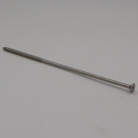 1 x VBA Vis bois agglo Inox A2 Tête fraisée Pozi 6X200