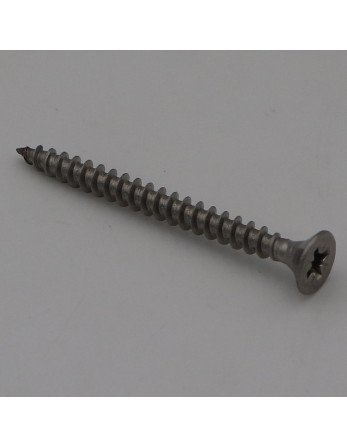 VBA Vis bois agglo Inox A2 Tête fraisée Pozi 4.5X50