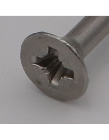 VBA Vis bois agglo Inox A2 Tête fraisée Pozi 6X200
