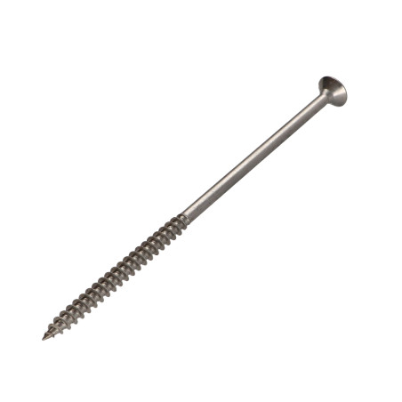 1 x VBA Vis bois agglo Inox A2 Tête fraisée Pozi 6X100 Filetée sur 60