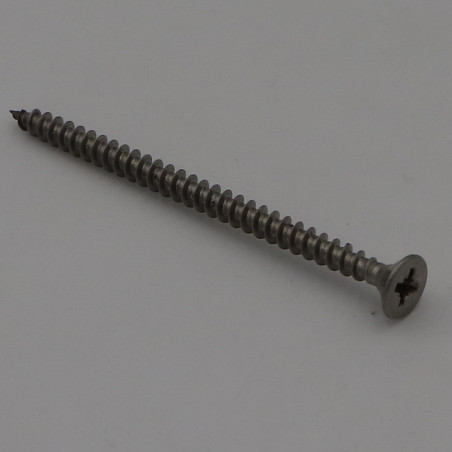 1 x VBA Vis bois agglo Inox A2 Tête fraisée Pozi 5X70