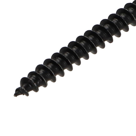 1 x VBA Vis bois agglo Inox A2 Noir Tête fraisée Pozi 3.5X30