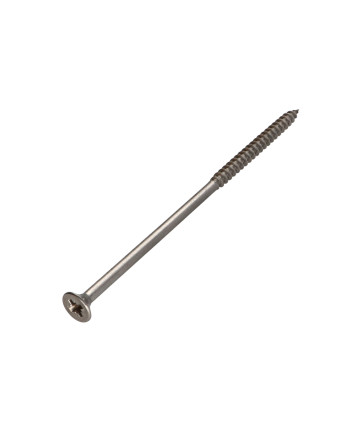 VBA Vis bois agglo Inox A2 Tête fraisée Pozi 6X140 Filetée sur 60