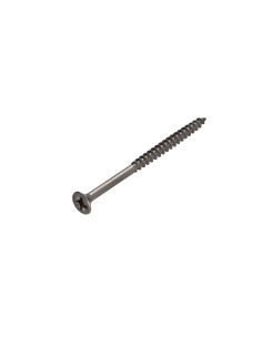 VBA Vis bois agglo Inox A2 Tête fraisée Pozi 5X60 Filetée...