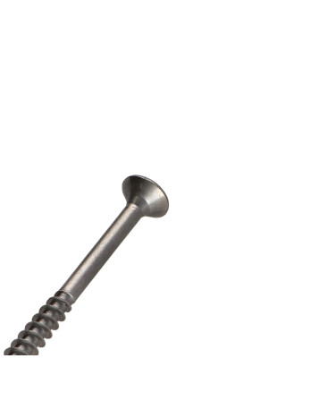 VBA Vis bois agglo Inox A2 Tête fraisée Pozi 5X60 Filetée sur 36
