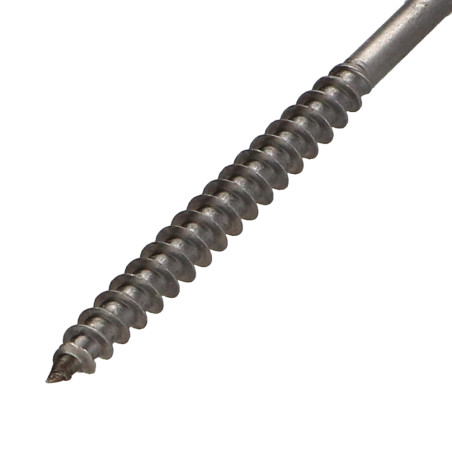 1 x VBA Vis bois agglo Inox A2 Tête fraisée Pozi 5X60 Filetée sur 36