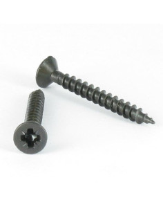 VBA Vis bois agglo Inox A2 Tête fraisée Pozi 4.5X35 Noir