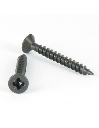 VBA Vis bois agglo Inox A2 Tête fraisée Pozi 4.5X35 Noir