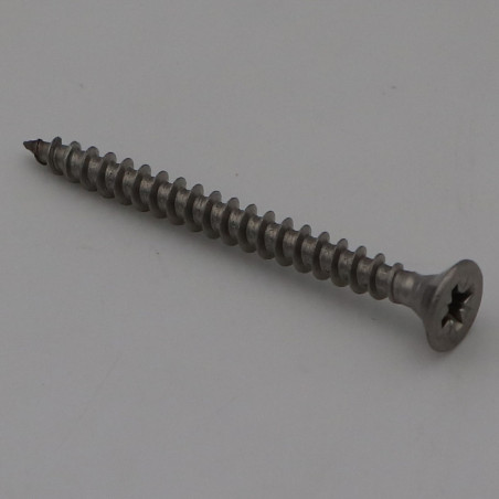 1 x VBA Vis bois agglo Inox A2 Tête fraisée Pozi 5X50