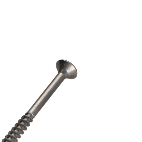 1 x VBA Vis bois agglo Inox A2 Tête fraisée Pozi 5X70 Filetée sur 36