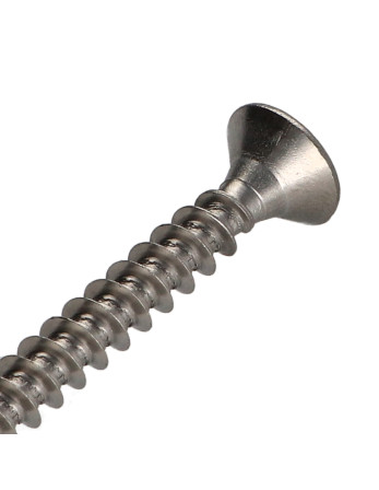 VBA Vis bois agglo Inox A2 Tête fraisée Pozi 5X80