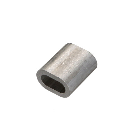 1 x Manchon à sertir Aluminium pour câble ame textile Diamètre 6 et ame métallique Diamètre 5