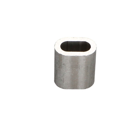 1 x Manchon à sertir Aluminium pour câble ame textile Diamètre 6 et ame métallique Diamètre 5