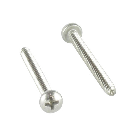 1 x Vis tôle tête cylindrique bombée large POZI et fendu 3.9X13 Inox A2 50 PPM