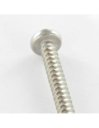 Vis tôle tête cylindrique bombée large POZI et fendu 3.9X13 Inox A2 50 PPM