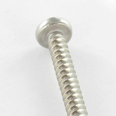 1 x Vis tôle tête cylindrique bombée large POZI et fendu 3.9X13 Inox A2 50 PPM