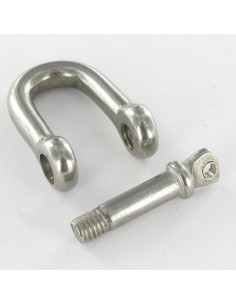 Manille Droite à Piton à Oeil Inox A4 Diamètre 4 2