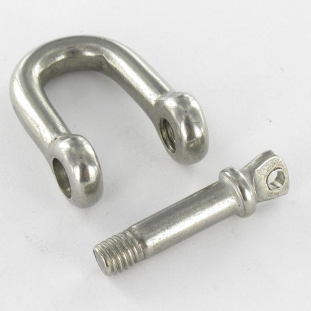 1 x Manille Droite à Piton à Oeil Inox A4 Diamètre 4