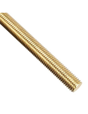 Tige filetée M10 Longueur 1 mètre Laiton