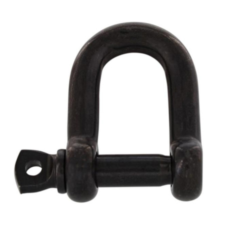 1 x Manille Droite Forgée Inox A4 Noir Diamètre 10