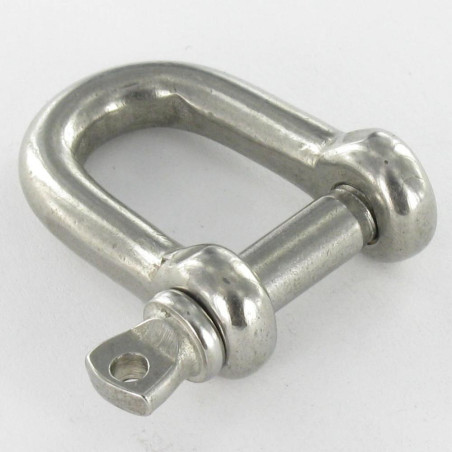 1 x Manille Droite à Piton à Oeil Inox A4 Diamètre 16