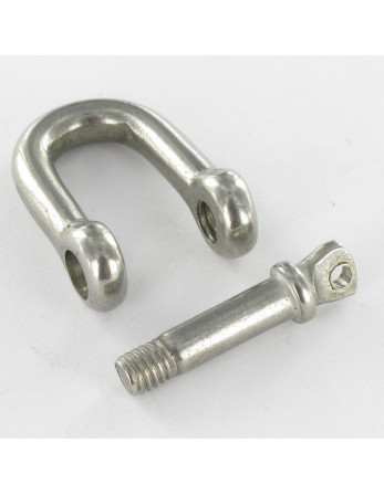 Manille Droite à Piton à Oeil Inox A4 Diamètre 12