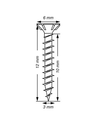 Spax T-STAR PLUS Tête fraisée TORX T10 Inox A2 3X1