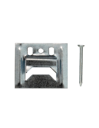 Clips pour lambris n° 4 + Pointe Acier zingué