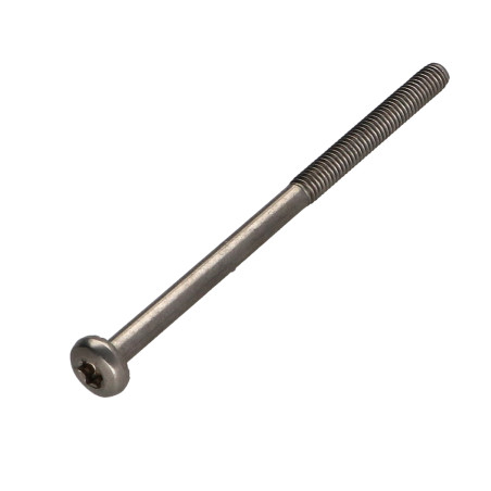 1 x Vis métaux Tête cylindrique bombée TCB TORX T20 5X80 Filetée sur 40 Inox A2