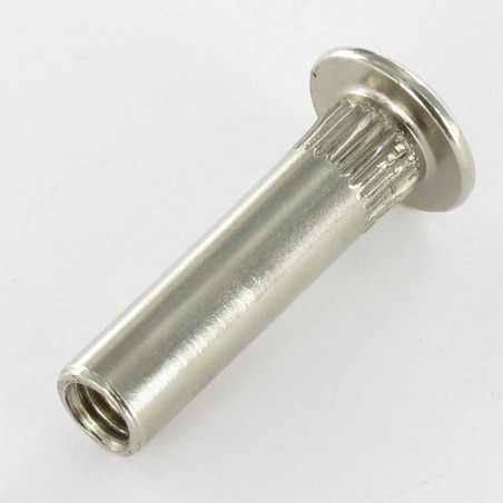 1 x Ecrou Relieur POZI et fendu 8X31 M6X15 AC. Acier nickelé