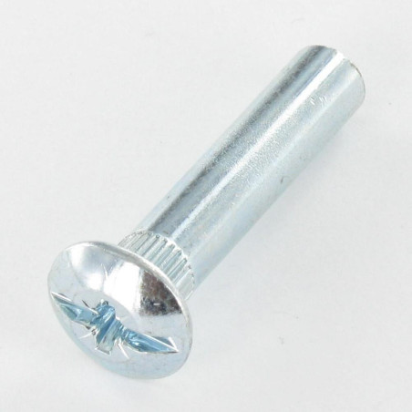 1 x Ecrou Relieur POZI et fendu 8X38 M6X15 Acier zingué