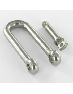 Manille Droite Longue Forgée Inox A4 Diamètre 10 2